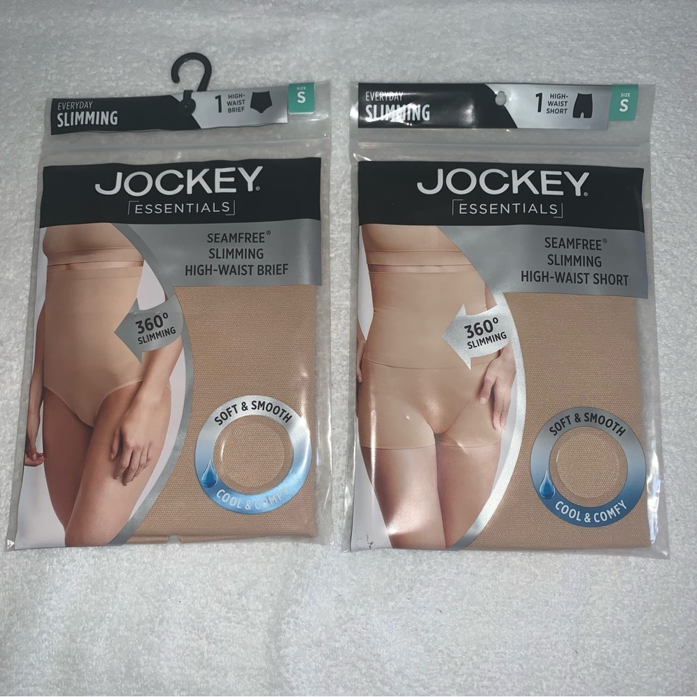 Women’s S JOCKEY (1) High-Waist Slimming Short & (1) High Waist Brief LOT of 2